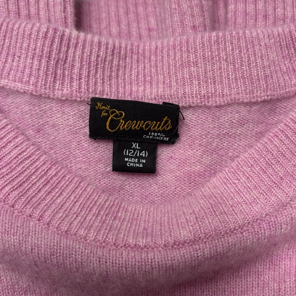 Crewcuts girls purple cashmere sweater - Picture 2 of 2